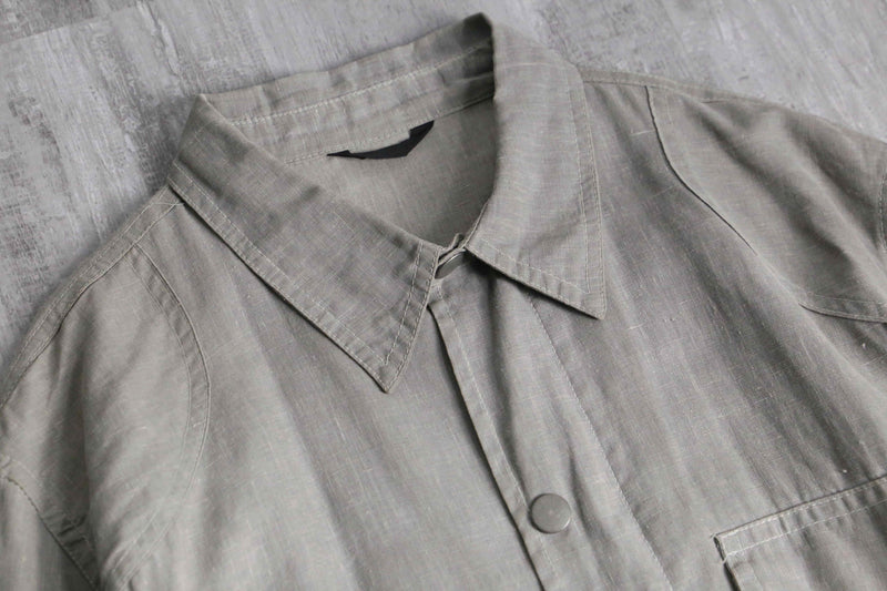 "Belstaff" light gray color linen field jacket