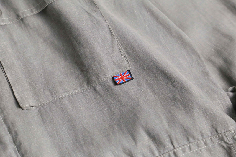"Belstaff" light gray color linen field jacket