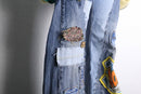 "Re:make"patchworkwide denim