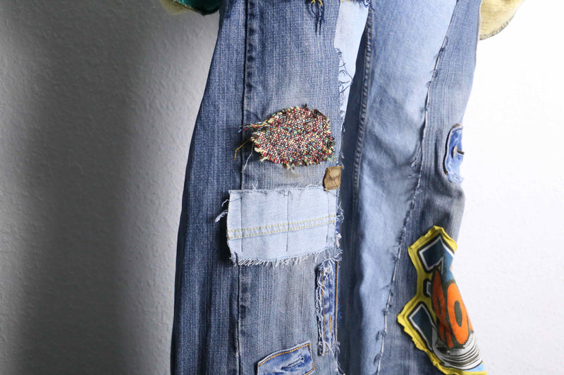 "Re:make"patchworkwide denim