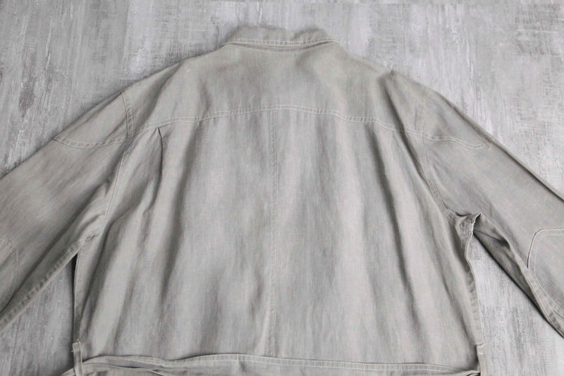"Belstaff" light gray color linen field jacket