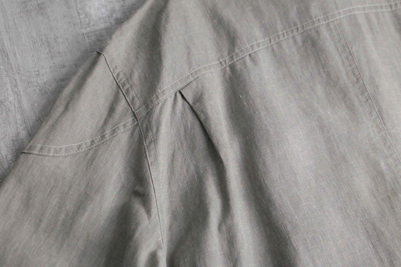 "Belstaff" light gray color linen field jacket