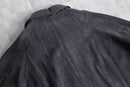 "Re:make" leather switch design denim blouson