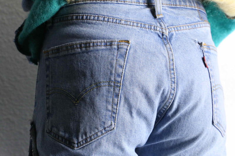 "Re:make"patchworkwide denim