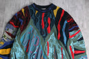 “COOGI”multicolor 3D cotton knit
