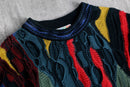 “COOGI”multicolor 3D cotton knit