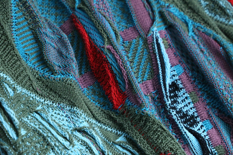 “COOGI”multicolor 3D cotton knit