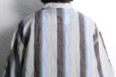 “STACY ADAMS” botanical stripe design S/S shirt