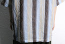 “STACY ADAMS” botanical stripe design S/S shirt