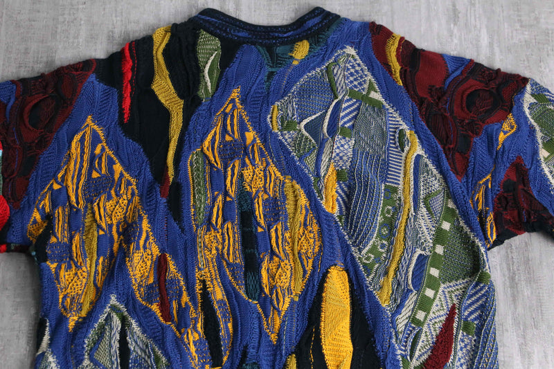 “COOGI”multicolor 3D cotton knit