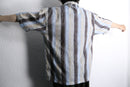 “STACY ADAMS” botanical stripe design S/S shirt