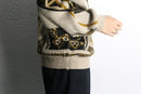 geometric jacquard oversized knit