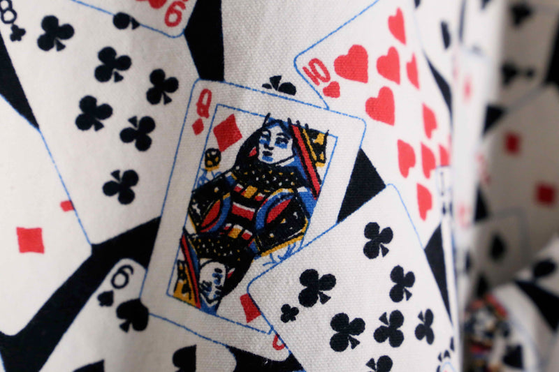 trump pattern cotton shirt jacket