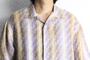“STACY ADAMS” pastel stripe ramie S/S shirt