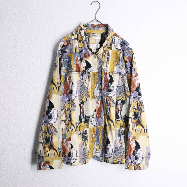 cubism pattern tracker jacket