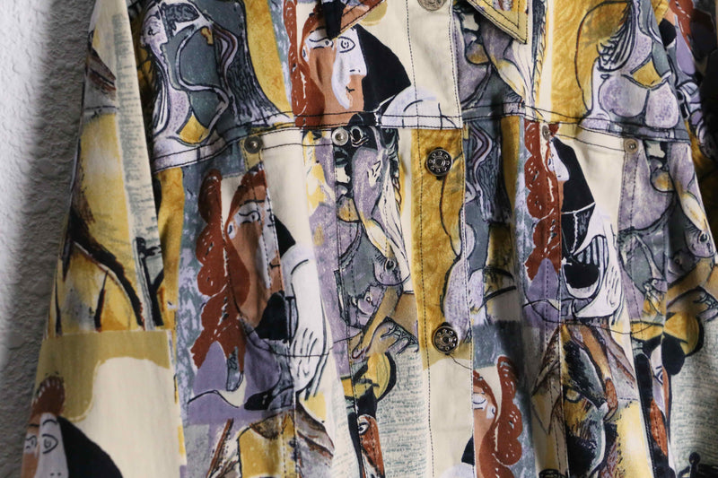 cubism pattern tracker jacket