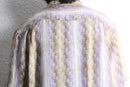 “STACY ADAMS” pastel stripe ramie S/S shirt
