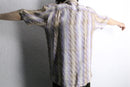 “STACY ADAMS” pastel stripe ramie S/S shirt