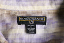 “STACY ADAMS” pastel stripe ramie S/S shirt