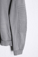 “i.n.c” biker like design sweat hoodie