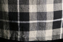 country check linen×rayon easy tailored jacket