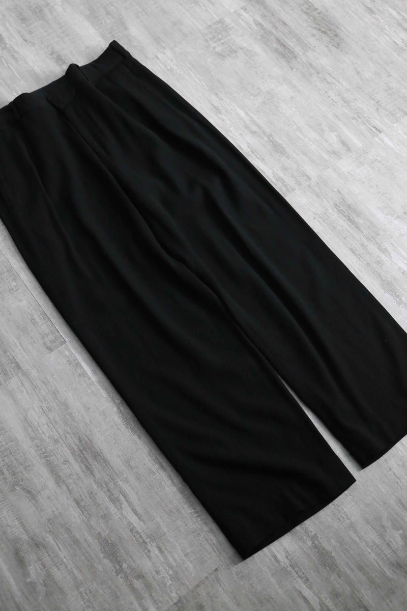 DANNA KAREN NEW YORK viscose wool no tuck slacks