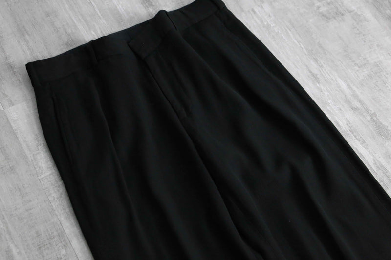 DANNA KAREN NEW YORK viscose wool no tuck slacks