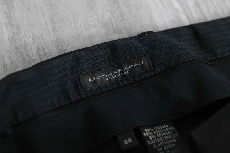 DANNA KAREN NEW YORK viscose wool no tuck slacks
