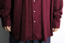 “TOMMY HILFIGER” bordeaux open collar rayon shirt