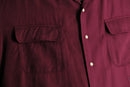 “TOMMY HILFIGER” bordeaux open collar rayon shirt