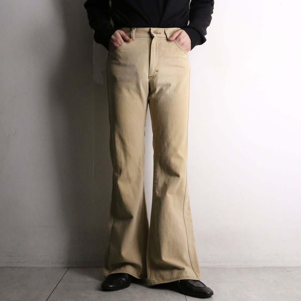 70's ”Lee” beige color vintage flare pants
