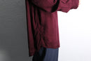 “TOMMY HILFIGER” bordeaux open collar rayon shirt