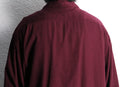 “TOMMY HILFIGER” bordeaux open collar rayon shirt