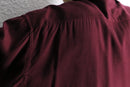 “TOMMY HILFIGER” bordeaux open collar rayon shirt