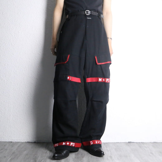 “MARITHÉ + FRANÇOIS GIRBAUD” black shuttle pants