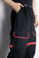 “MARITHÉ + FRANÇOIS GIRBAUD” black shuttle pants