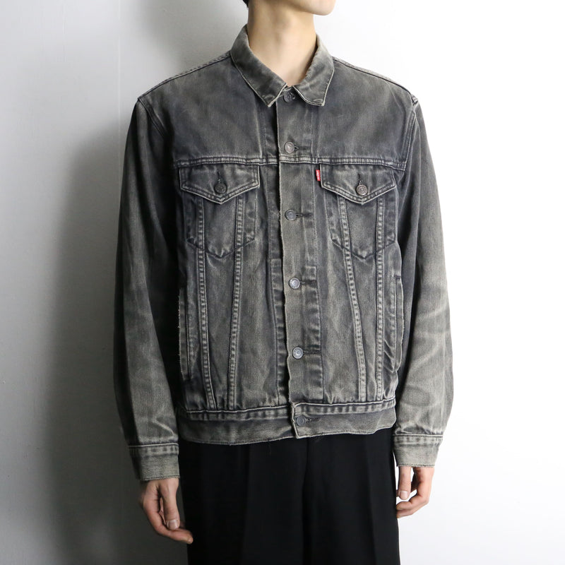 "Levi's" gray color denim tracker jacket