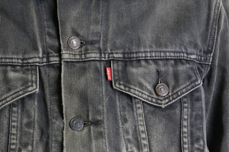 "Levi's" gray color denim tracker jacket