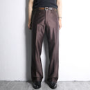70's shiny brown wide semi tapered pants