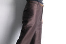 70's shiny brown wide semi tapered pants