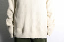 "L.L.Bean" henry neck cotton rib knit