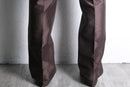 70's shiny brown wide semi tapered pants