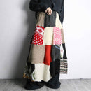 ''Re:make''random knit  docking long skirt