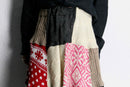 ''Re:make''random knit  docking long skirt