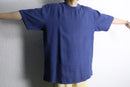 “BOSS” deep blue linen H/S tee shirt