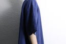 “BOSS” deep blue linen H/S tee shirt