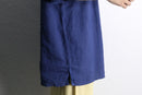 “BOSS” deep blue linen H/S tee shirt