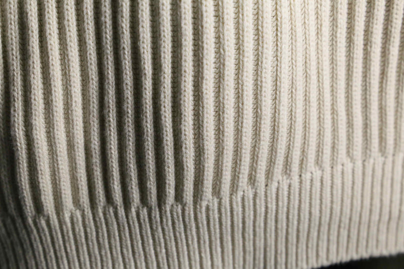 "L.L.Bean" henry neck cotton rib knit