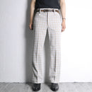 70's “FARAH” check semi flare pants