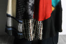 ''Re:make''random knit  docking long skirt